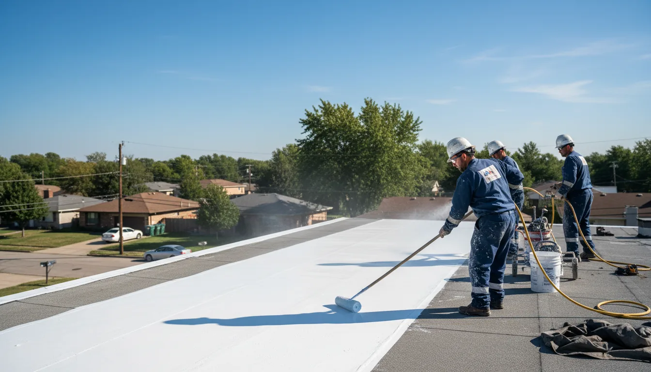 Commercial roof coating in Barrington, IL near me